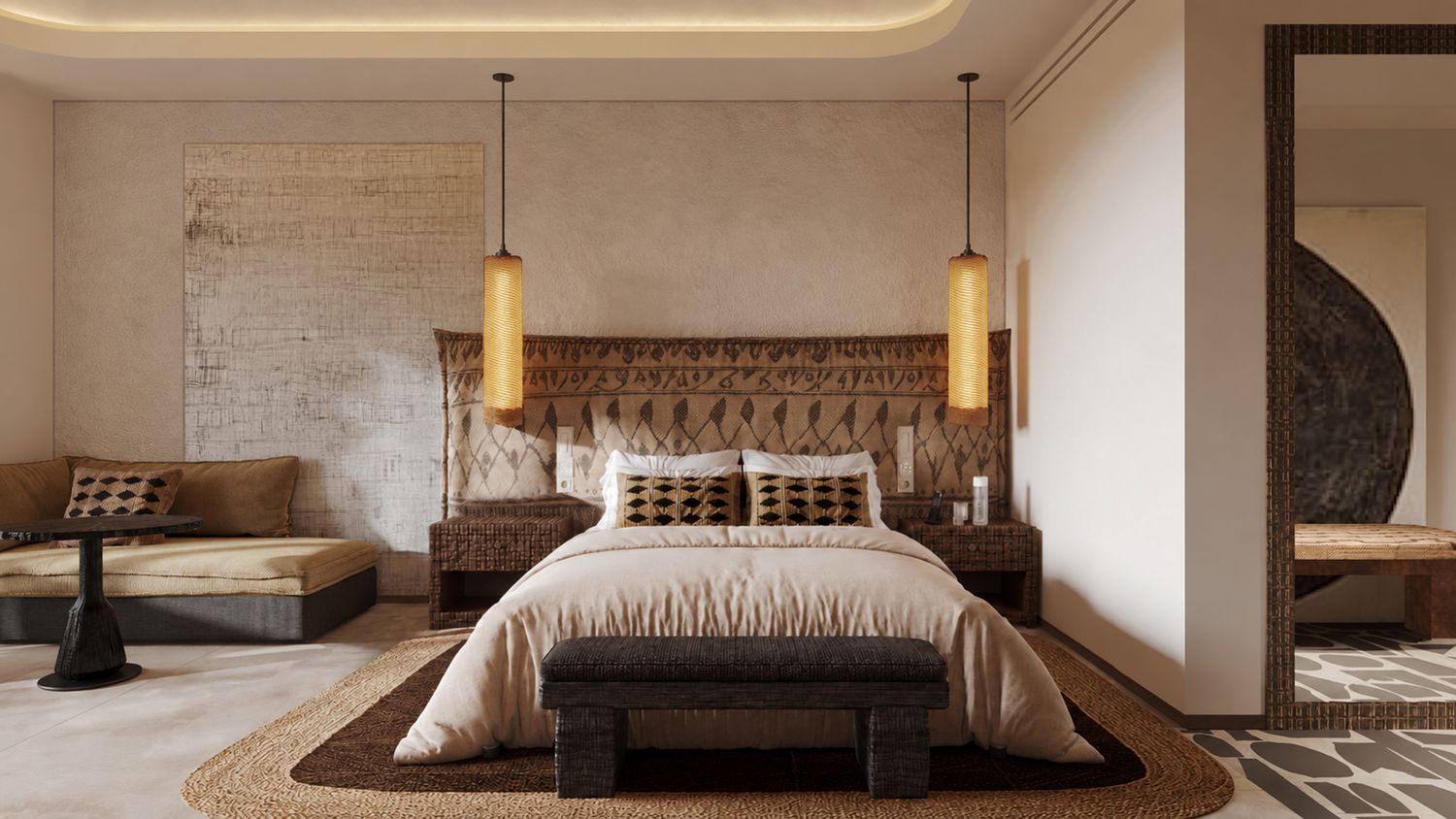 Ampersand Beach House, Dubai Islands — a deluxe guestroom
