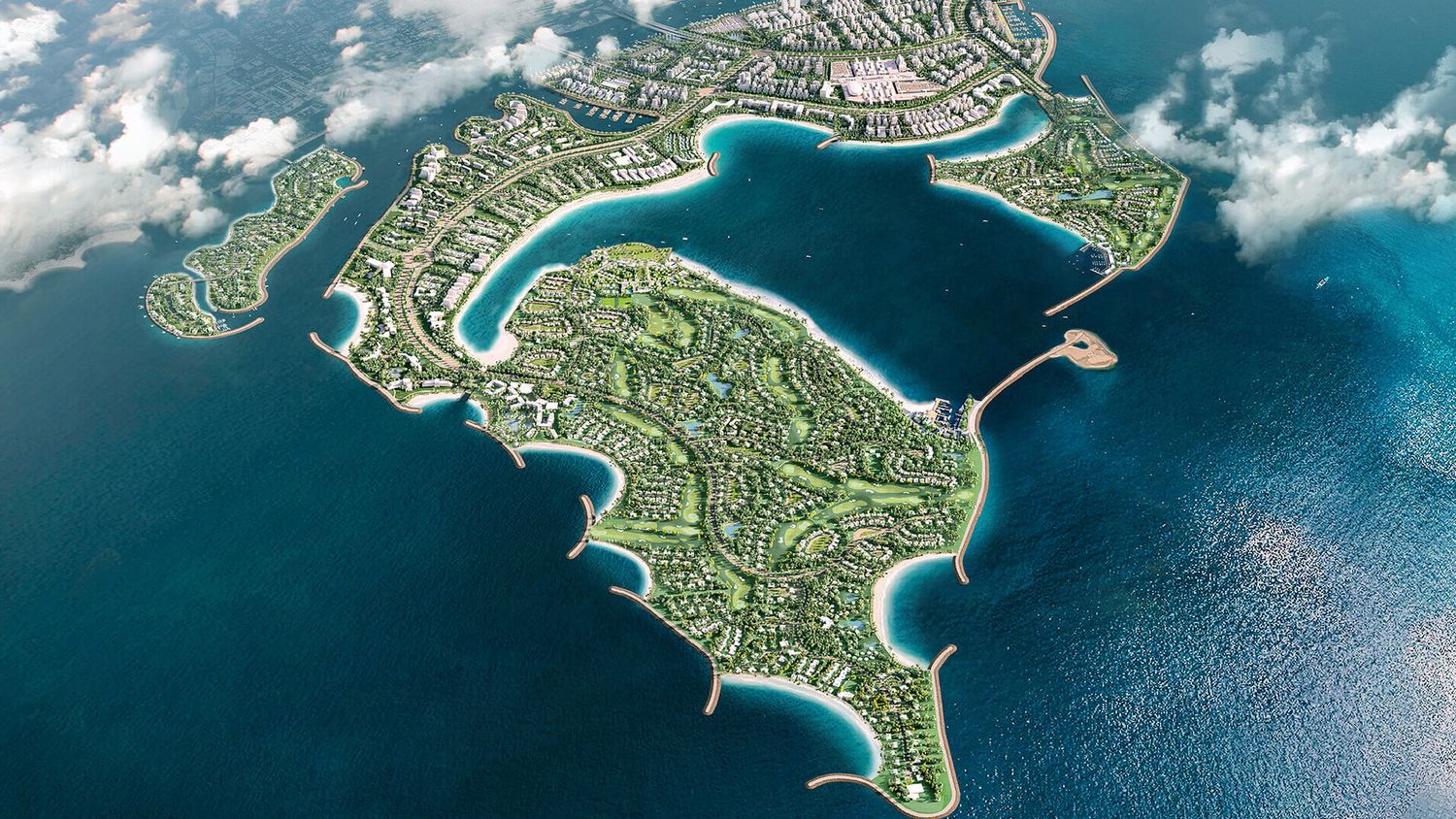 Dubai Islands, the setting for Ampersand Beach House